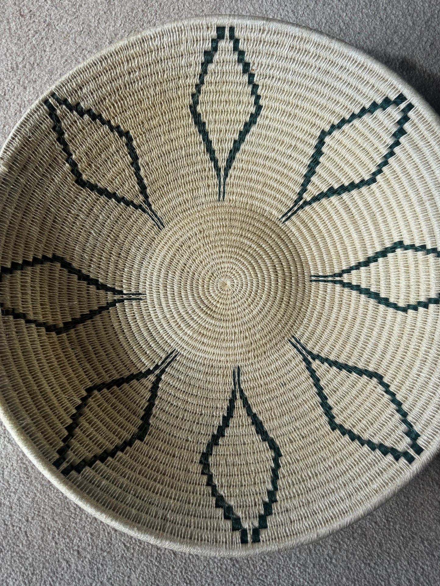 Green and Cream Basket