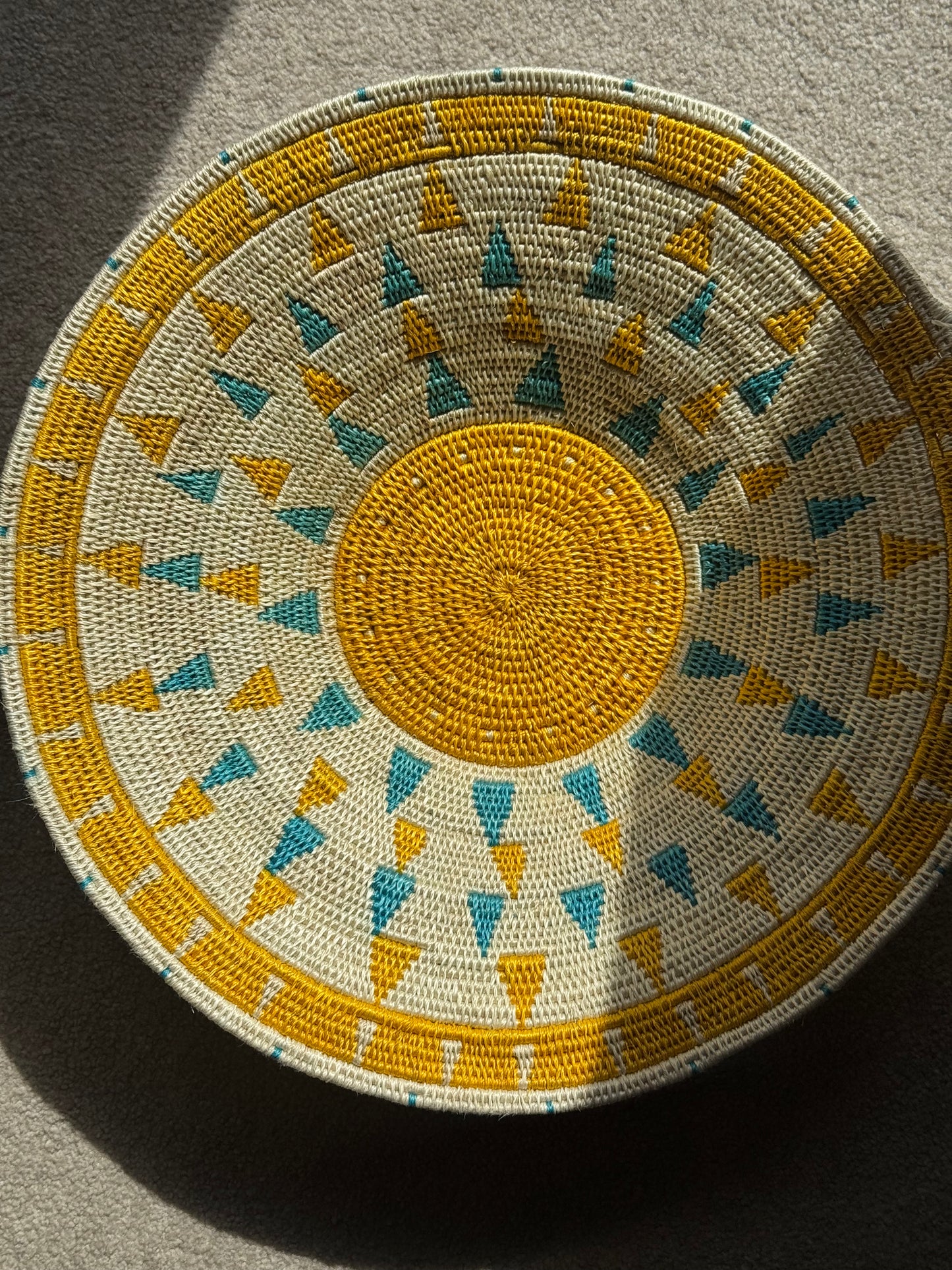 Bright yellow basket