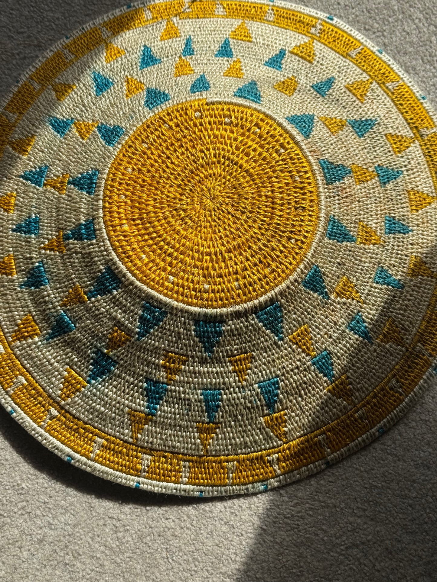 Bright yellow basket