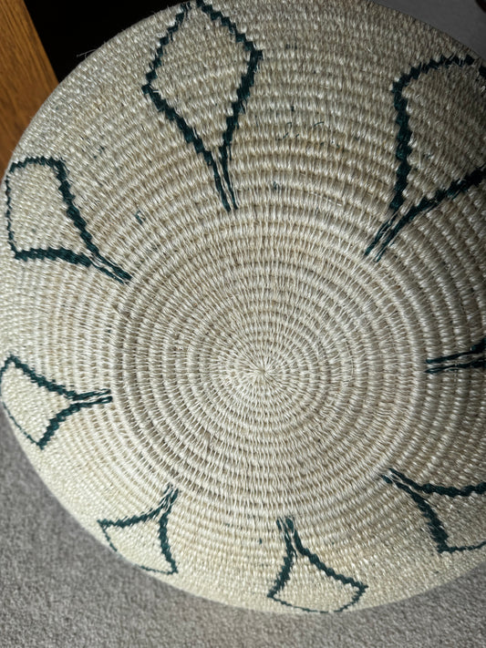 Green and Cream Basket