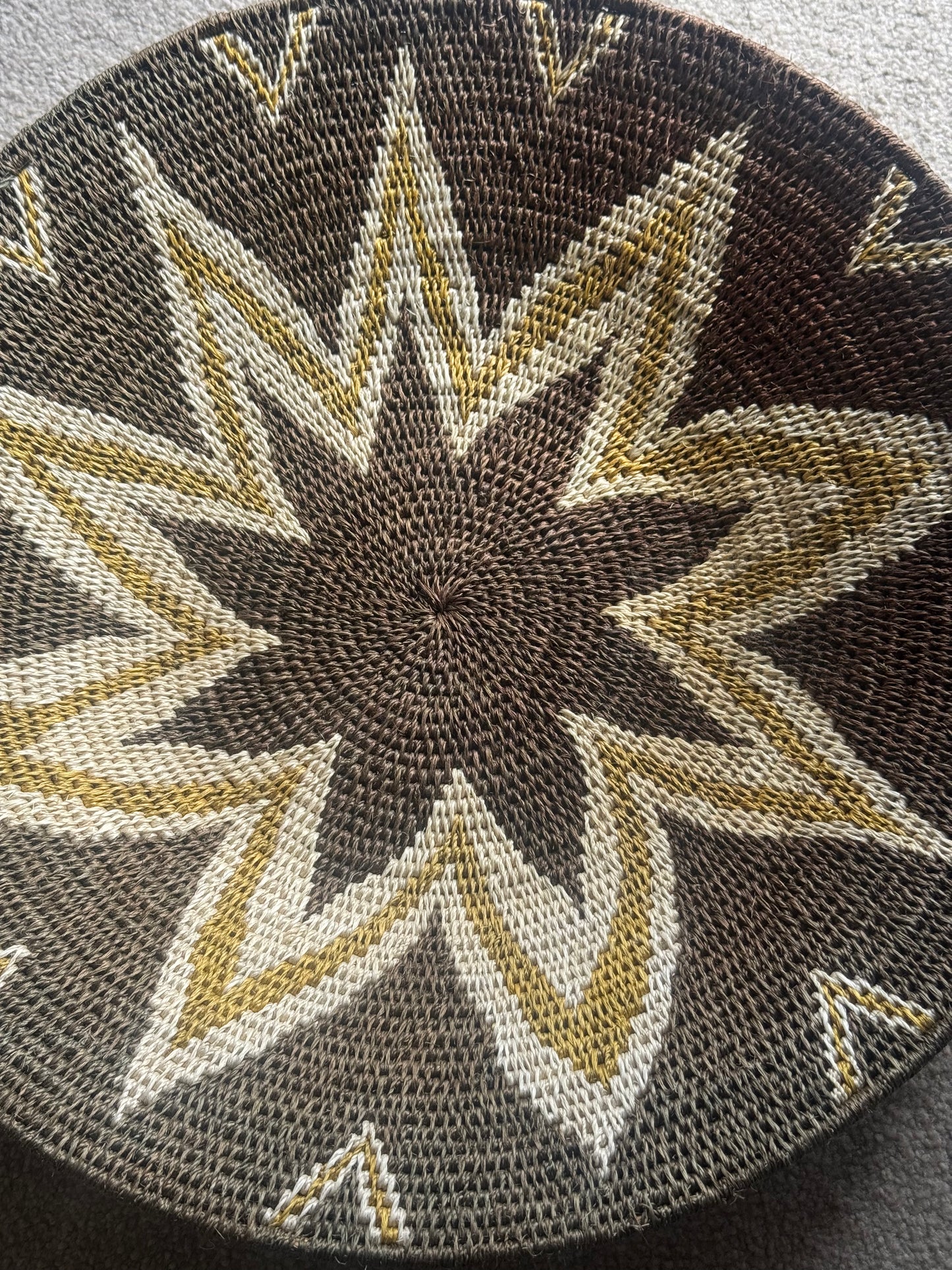 Brown & yellow basket