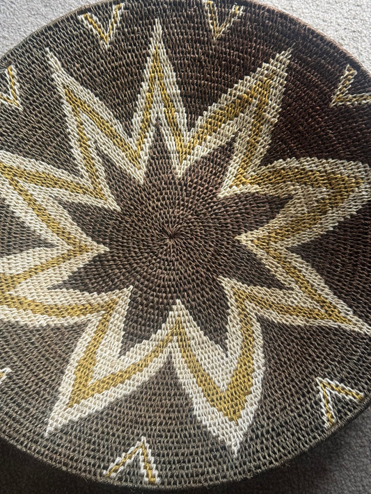 Brown & yellow basket