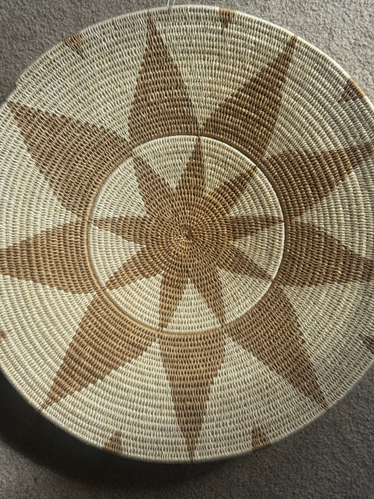 Cream & Brown Basket