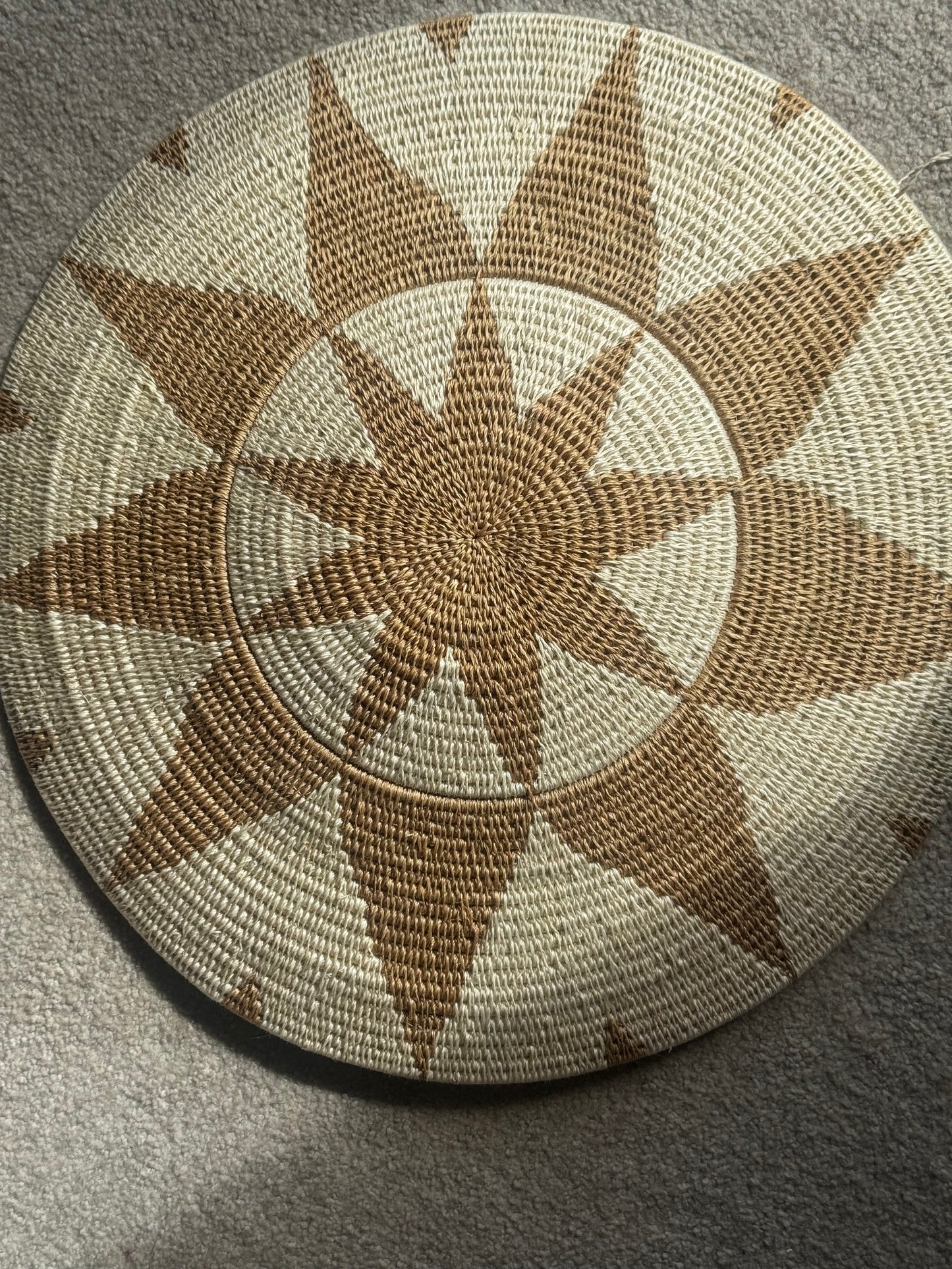 Cream & Brown Basket
