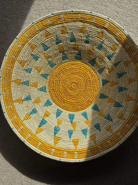 Bright yellow basket